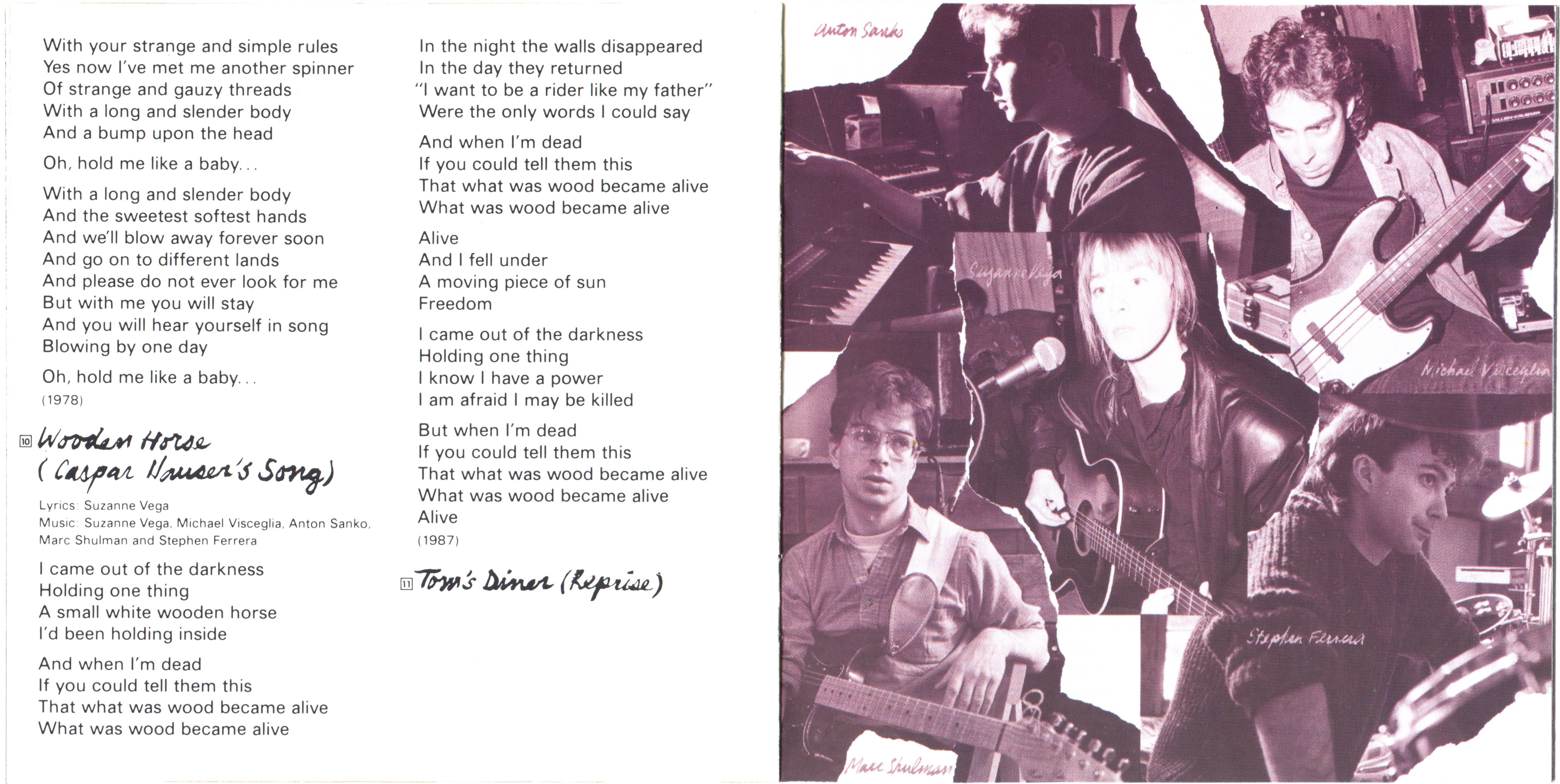 Suzanne Vega  Solitude Standing : Booklet 5